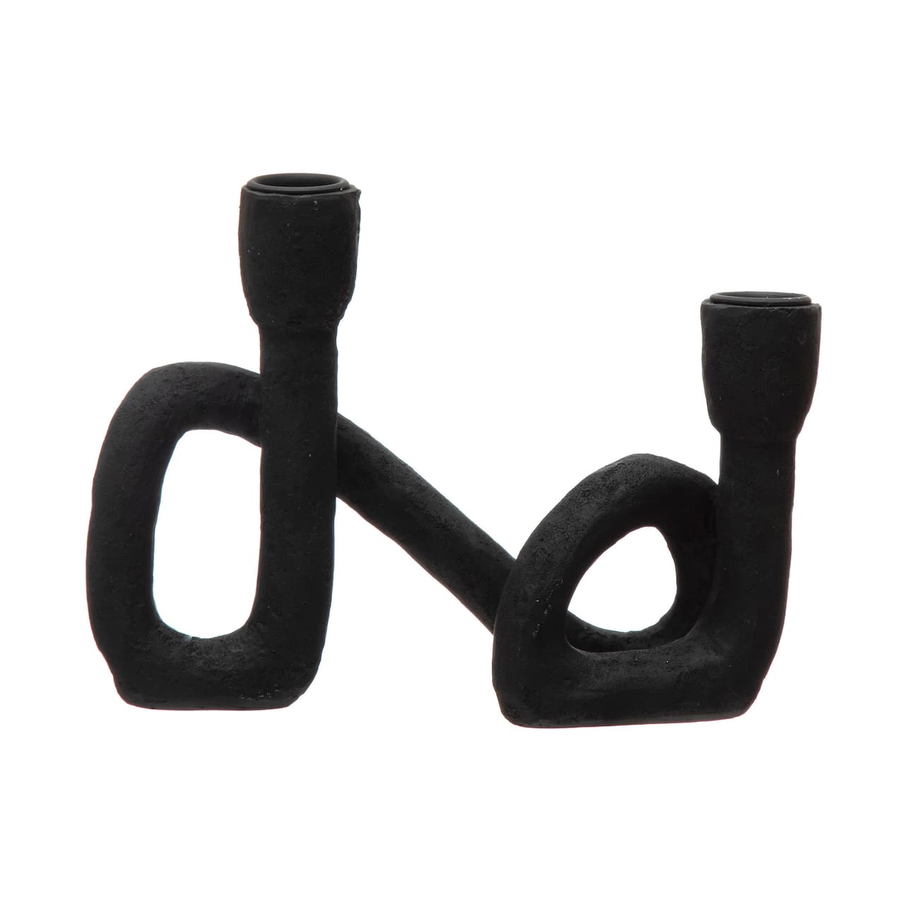 Hello Honey® 8.5" Black Resin Taper Holder